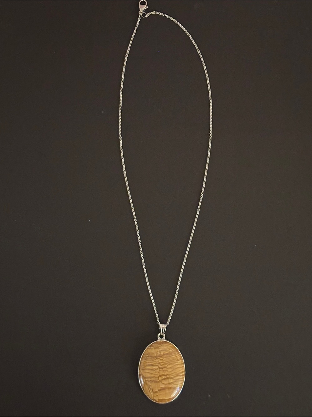 Scenic Jasper Pendant Necklace